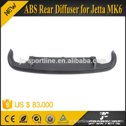 ABS Rear Diffuser for VW Jetta MK6 New Dual Outlet
